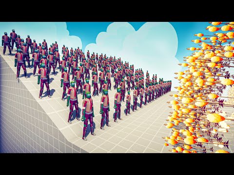 100x ZOMBIE MUTANT vs 2x EVERY GOD - Totally Accurate Battle Simulator TABS