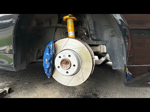 BMW E90 330i Build (PART 8) Brake upgrade (front) f30 m sport brembo install e82 e87 e92 e91 f20 f80