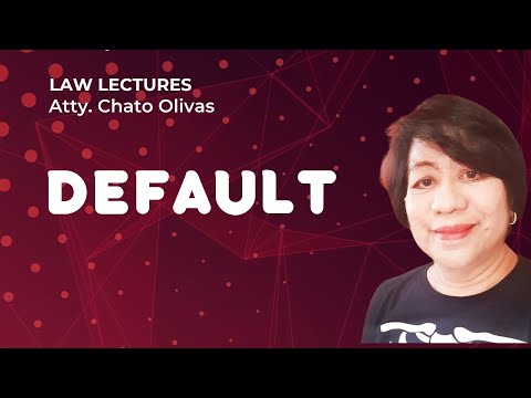 [Civil Procedure] Rules on default (Video15)