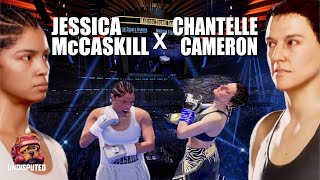 ボクシングゲーム UNDISPUTED ジェシカ・マッキャスキル vs シャンテル・キャメロン
