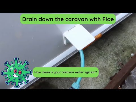 Drain down the caravan with Floe - plus a home made time saving trick - How dirty are the pipes?