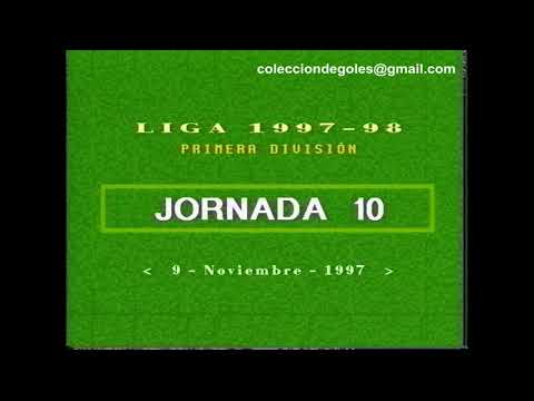 Goles Liga 1997-1998 Primera División Jornada 10