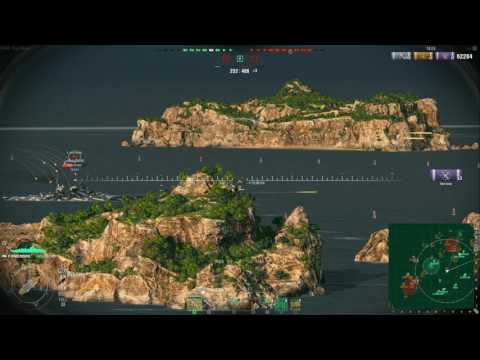 WOWS Hindenburg 6Kills, 207K DMG, 2942 XP -Atlantic