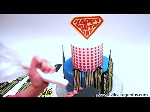 Super Birthday Shield & Comic Elements 3 pc mesh cake stencil set #18 Super Birthday Shield & Comic Elements 3 pc mesh cake stencil set #18