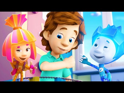 Tom's Electric Train 🚂 | @The Fixies | Cartoons for Children | #ElectricTrain - Kingdom Kids Zone, Little Learners - The Fixies