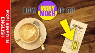 using HOW MUCH or HOW MANY when you ask for the bill - #howmuch #howmany #restaurant