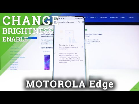 How to Turn on Automatic Brightness in Motorola Edge – Enable Adaptive Brightness