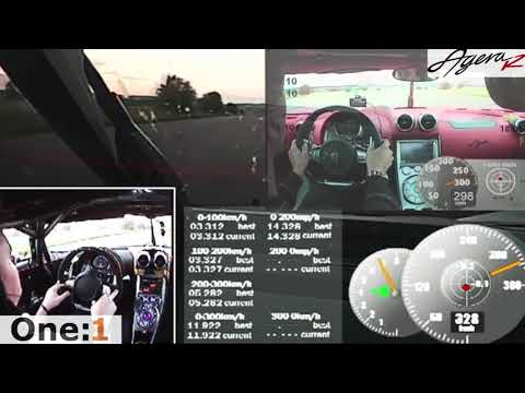 Koenigsegg One:1 Vs Koenigsegg Agera R 0 - 300 - 0 KM/H