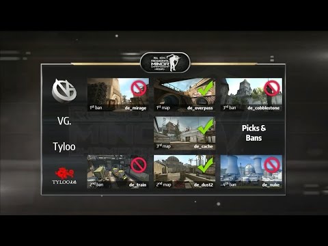 TyLoo vs VG. CyberZen Day2 4강 1경기 1세트 PGL CS:GO Asia -EsportsTV