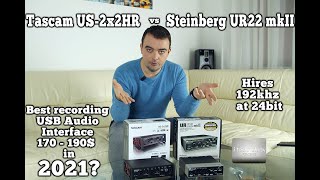 Video thumbnail for Tascam US 2x2HR vs Steinberg UR22 mkII - 170-190$ price best recording USB Audio Interface in 2021? by i Technology Reviews