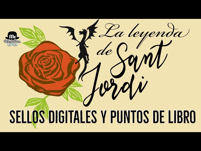 Vídeo relacionado con Sant Jordi - Punto de Libro con colgante (Modelo con colgante rosa roja)