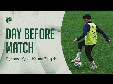 FK „Kauno Žalgirio“ treniruotė prieš rungtynes su Kijevo „Dinamo“
