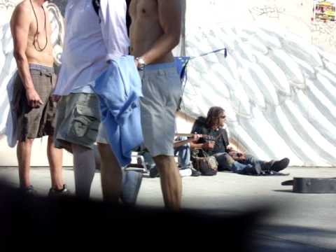 performing WHATS UP !!!        by a local Venice Beach Singer