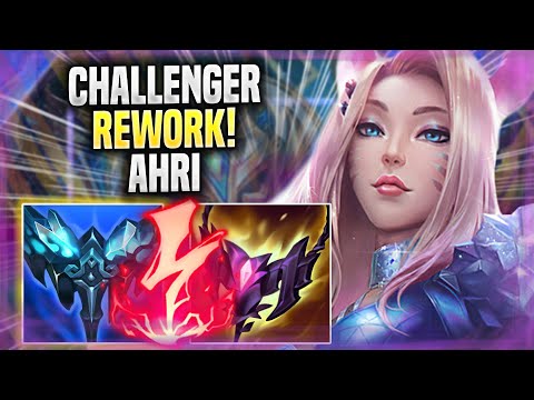 KOREAN CHALLENGER PERFECT GAME WITH NEW AHRI REWORK! - Korean Challenger Plays Ahri MID vs Ryze!