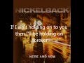 Holding on to heaven-Nickelback(w/lyrics) 