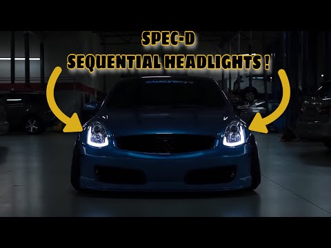 Installing SPEC-D LED Sequential Headlights on my G35
