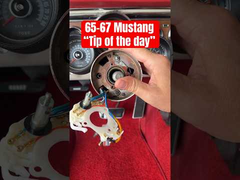 Tip of the day! For fixed column 1965–1967 Mustangs.