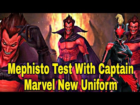 Mephisto Clear With Captain Marvel New Uniform | CM New Uniform Worth For WBL? - Marvel Future Fight