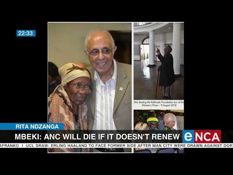 Rita Ndzanga Mbeki ANC will die if it doesn't renew itself