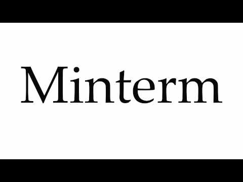 How to Pronounce Minterm
