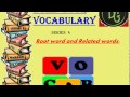 English Vocabulary Improving Videos Verto Mis Anthropos English Root Word
