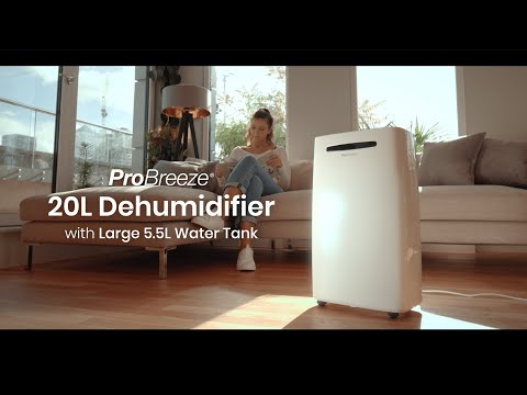 Pro Breeze 20L Dehumidifier With Large 5.5L Water Tank