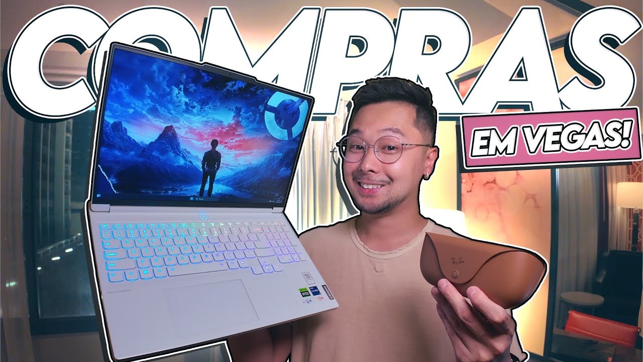 Vim pra LAS VEGAS e comprei um Lenovo Legion 7i!