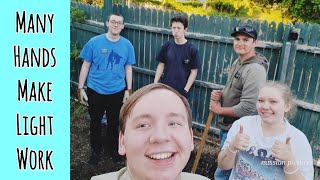 Missionaries Help with Yard Garden Clean-Up for @lifewithgrannytService is the Best Gift Ever!