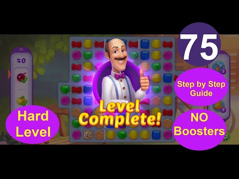 Homescapes Level 75 - [2021]  solution of Level 75 on Homescapes [No Boosters]