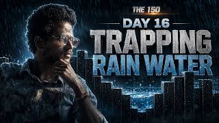 YouTube video 'THE 150 | Day 16 — Trapping Rain Water | LeetCode 42 | Two Pointers | DSA Interview Prep'