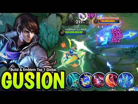 100% ONE SHOT DELETE!! 24 KILLS GUSION NEW 1 SHOT BUILD FOR SOLO RANKED - BUILD TOP 1 GLOBAL GUSION