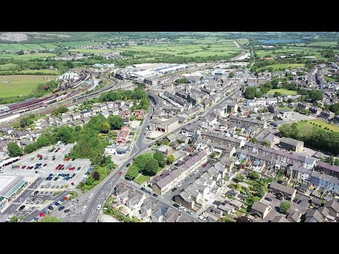 Carnforth - Lancashire - UK.  A Birds eye view. May 2020