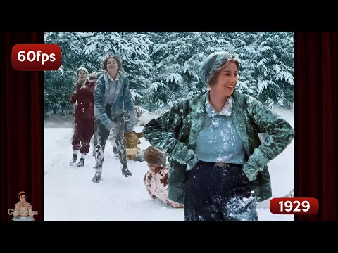 A Day in the Snow c. 1928: Footage Restored to Life