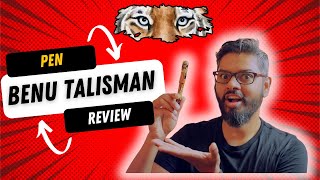 BENU Talisman Tiger's Eye Fountain Pen Review (Nib Size Comparison Writing Sample included!)
