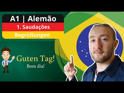 Aula de Alemão 1 | Saudações em Alemão | Primeiras Frases em Alemão | Curso de Alemão
