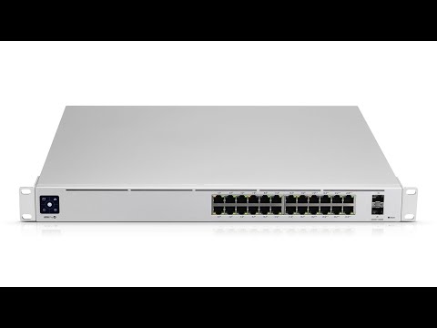 Maršrutizatorius UBIQUITI USW-Pro-24-POE UniFi komutatorius, 24 x 400 W, 24 gigabito RJ45 prievadai, 2 SFP+ prievadai, PoE++ video