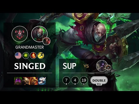 Singed Support vs Alistar - NA Grandmaster Patch 11.7