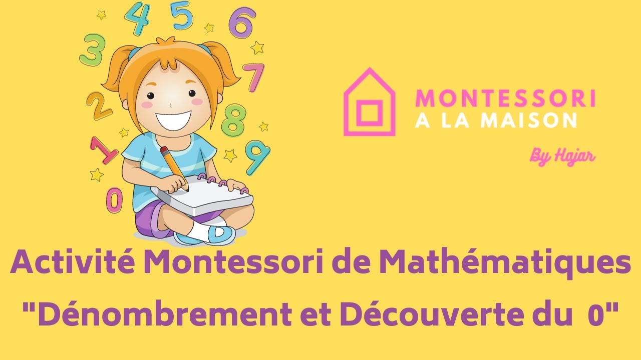 Activité Montessori de Mathématiques 4-5 ans : Dénombrement