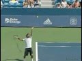 Roger Federer - Serve from Side Angle - Super Slow Motion
