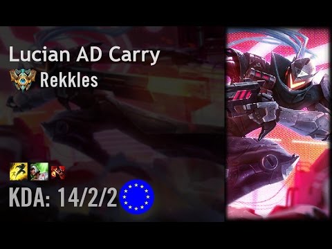 Lucian AD Carry vs Sivir - Rekkles - EUW Challenger Patch 6.13