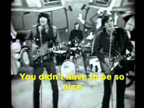 You didn't have to be so nice (Lyrics) Lovin Spoonful