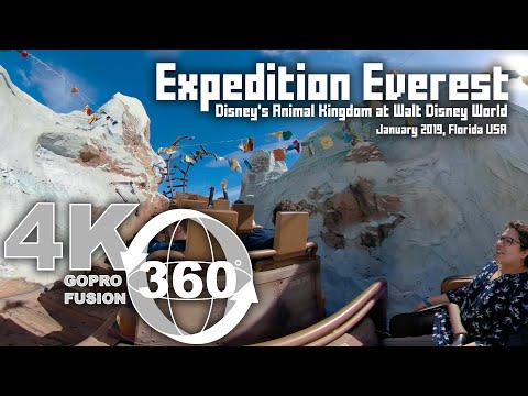 Expedition Everest at Disney's Animal Kingdom in 360 video | VR Full Ride-Through