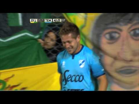 Reventó el travesaño. Defensa 2 - Temperley 1. Fecha 10. Primera División 2016.