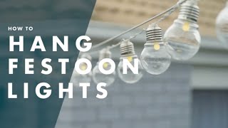 How To Hang Festoon Lights - Bunnings Warehouse