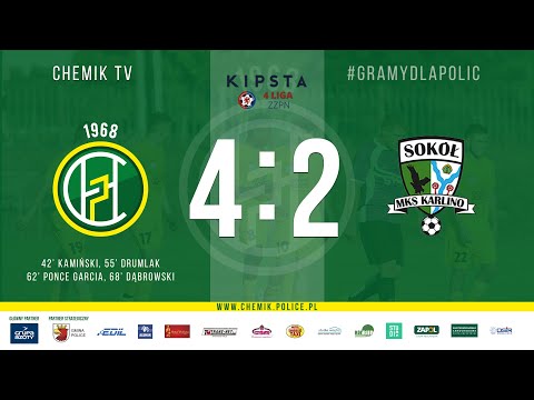 Bramki z meczu Chemik Police - Sokół Karlino