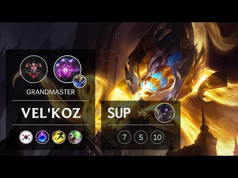 Vel'Koz Support vs Alistar - KR Grandmaster Patch 9.5