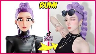 LAS GUERRERAS DEL K-POP versión TIK TOK 🤯🎶+Adivina el BAILE de LAS GUERRERAS K-POP💜Rumi🔥Saja Boys