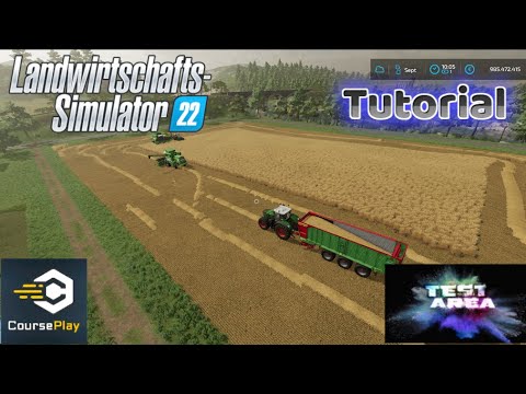 LS22 Courseplay Tutorial #07 Fahrzeugverband und Ladewagen mit Courseplay steuern.