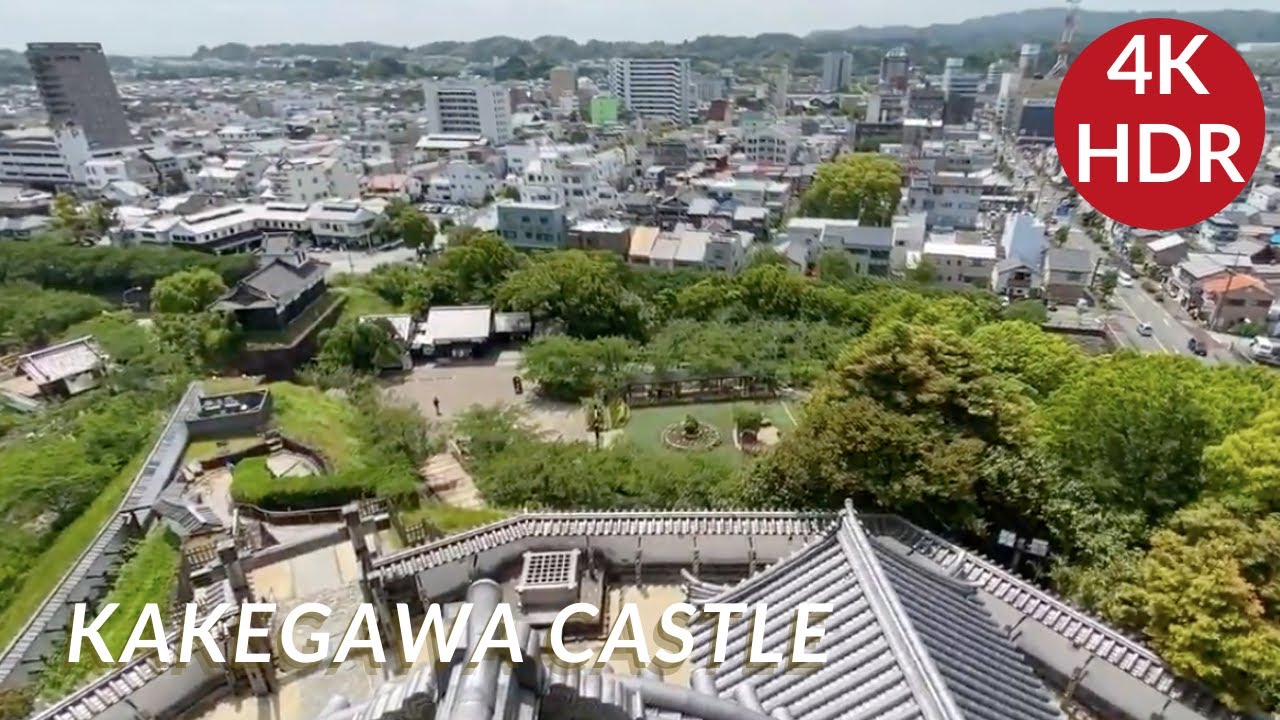 Immersive street-level walking tour through Kakegawa Castle, Japan, showcasing authentic urban landscapes, local architecture, and the vibrant atmosphere of the city's neighborhoods
