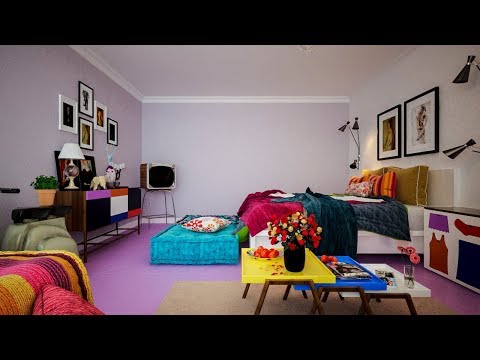 Interior rendering using vray 3.6 for 3ds max 2018